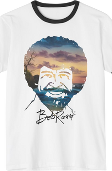 Bob Ross Sunset Ringer Shirt