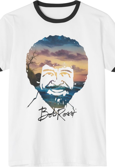 Bob Ross Sunset Ringer Shirt