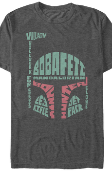 Boba Fett Descriptive Helmet Star Wars T-Shirt