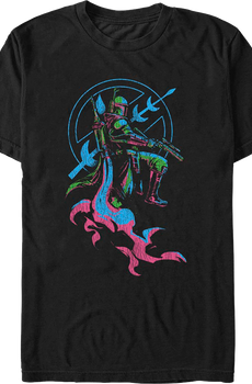 Boba Fett Flames Star Wars T-Shirt