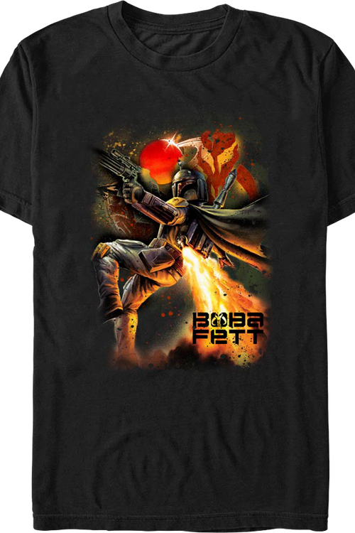 Boba Fett Galaxy Hunter Star Wars T-Shirtmain product image