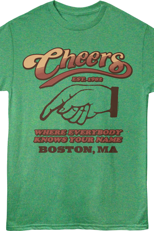 Boston Where Everybody Knows Your Name Cheers T-Shirtmain product image