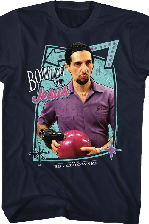 Bowling With Jesus Big Lebowski T-Shirtmain product image