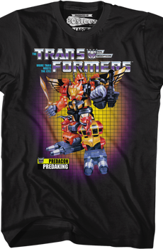 Box Art Predaking Transformers T-Shirt