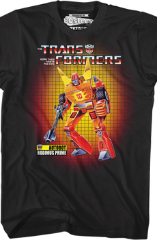 Box Art Rodimus Prime Transformers T-Shirt