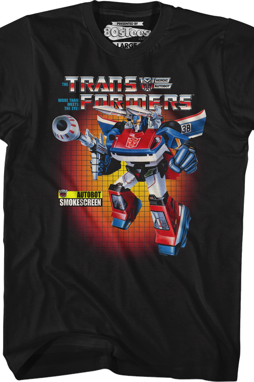 Box Art Smokescreen Transformers T-Shirtmain product image