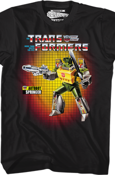 Box Art Springer Transformers T-Shirt