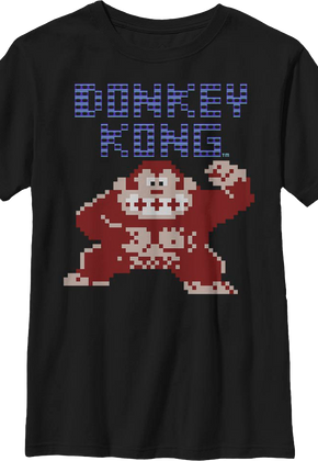 Boys Youth 8-Bit Donkey Kong Nintendo Shirt