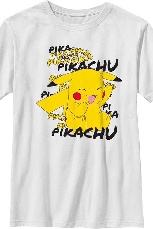 Boys Youth Happy Pikachu Pokemon Shirtmain product image