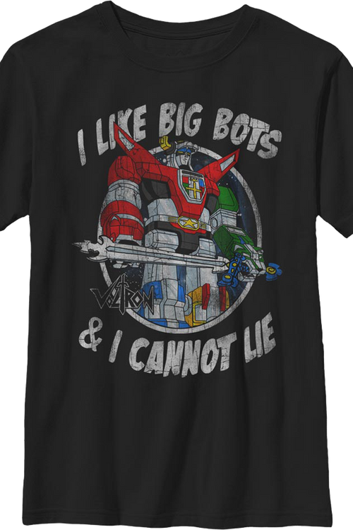 Boys Youth I Like Big Bots & I Cannot Lie Voltron Shirtmain product image