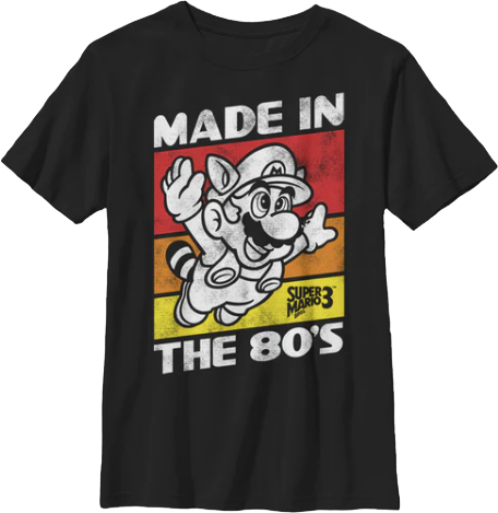 Boys Youth Made In The 80's Super Mario Bros. 3 Shirtmain product image