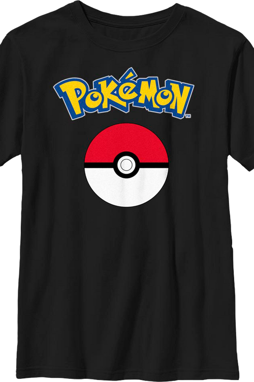 Boys Youth Poke Ball Logo Pokemon Shirtmain product image