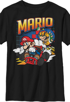 Boys Youth Racing Kart Super Mario Bros. Shirt