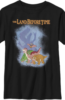 Boys Youth Sharptooth Shadow Land Before Time Shirt