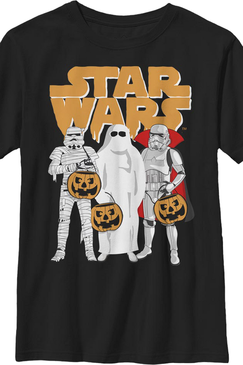 Boys Youth Stormtroopers Trick Or Treating Star Wars Shirtmain product image