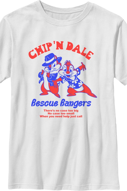 Boys Youth There's No Case Too Big Chip 'n Dale Rescue Rangers Shirtmain product image