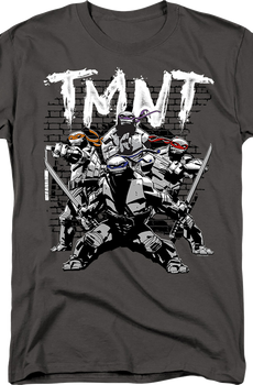 Brick Wall Pose Teenage Mutant Ninja Turtles T-Shirt