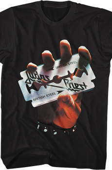 British Steel Album Cover Judas Priest T-Shirt