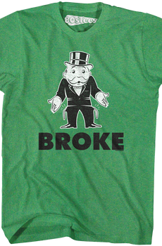 Broke Monopoly Rich Uncle Moneybags T-Shirt