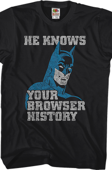 Browser History Batman T-Shirt