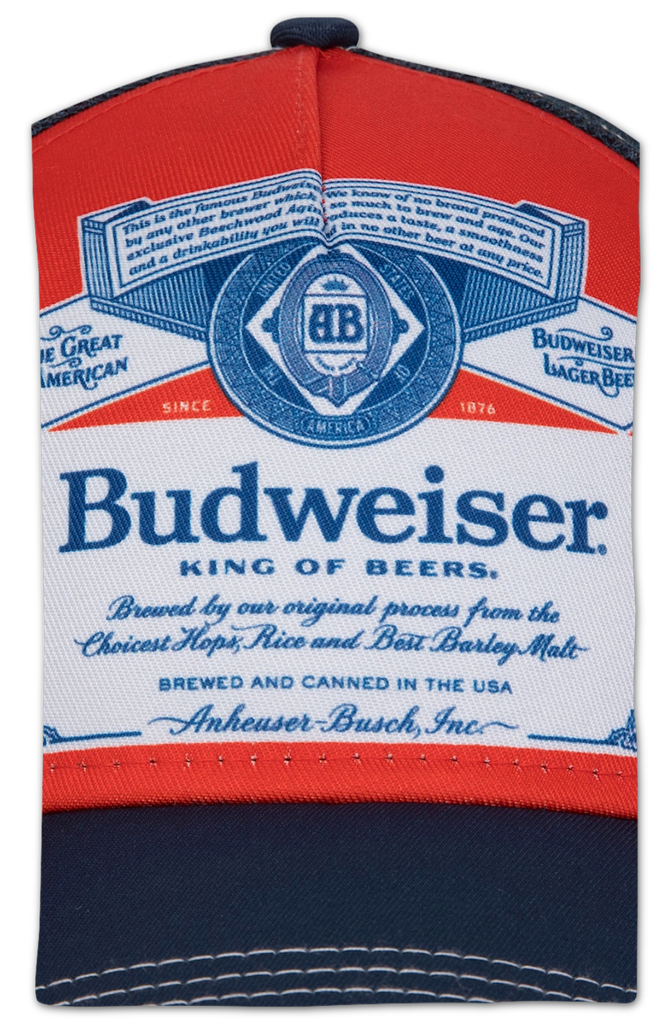 Budweiser Great American Lager Hat, Beer Logo, Red, A Budweiser Great American Lager Hat, Beer Logo, Red, A