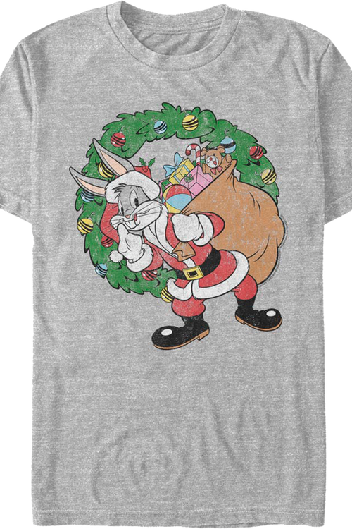 Bugs Bunny Santa Claus Looney Tunes T-Shirtmain product image