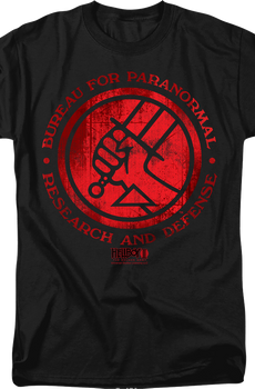 Bureau For Paranormal Research And Defense Logo Hellboy T-Shirt