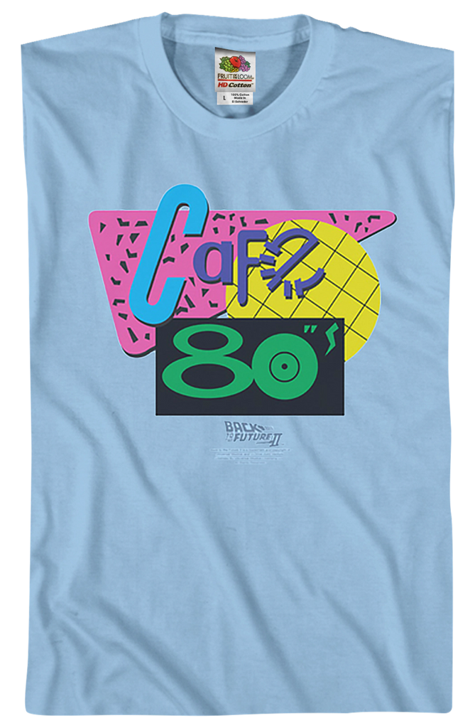 Cafe 80s Shirt: 80s Movies Back To The Future T-shirt Cafe 80s Shirt: 80s Movies Back To The Future T-shirt