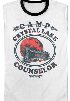 Camp Crystal Lake Counselor Friday the 13th Ringer Shirt