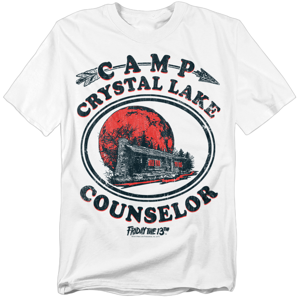Camp Crystal Lake Counselor T-Shirt: Friday the 13th Mens T-Shirt