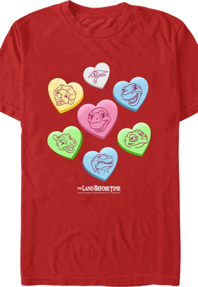 Candy Hearts Land Before Time T-Shirt