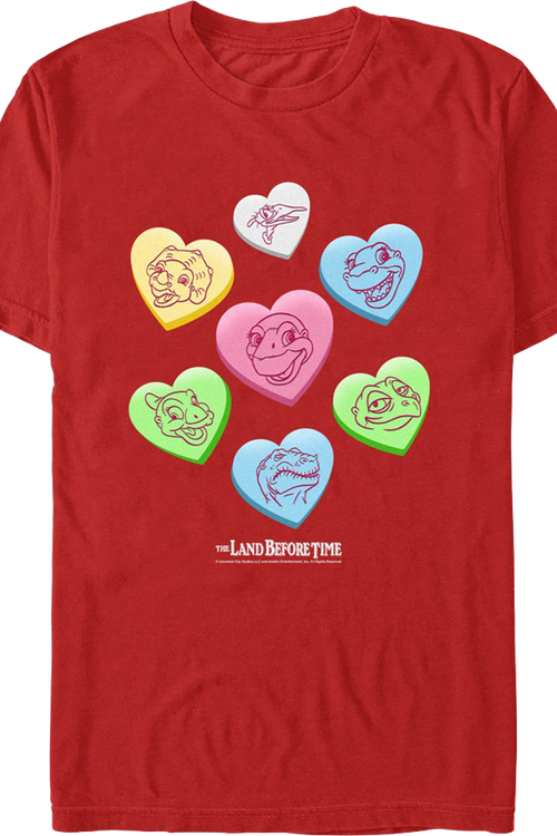 Candy Hearts Land Before Time T-Shirtmain product image
