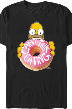 Can't Talk Eating Simpsons T-Shirt