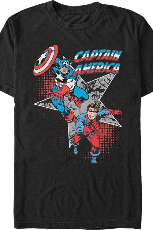 Captain America And Bucky Marvel Comics T-Shirtmain product image
