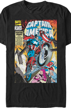 Captain America Fighting Chance Marvel Comics T-Shirt
