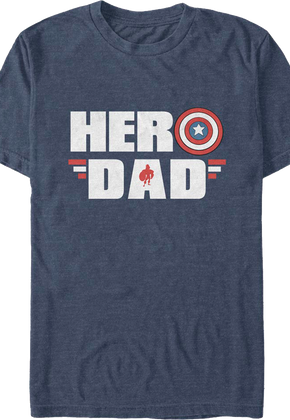 Captain America Hero Dad Marvel Comics T-Shirt