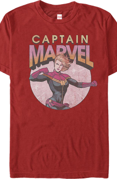 Captain Marvel Action Pose Marvel Comics T-Shirt