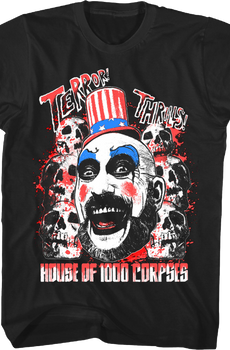 Captain Spaulding Terror Thrills House Of 1000 Corpses T-Shirt