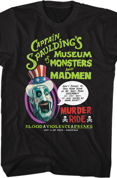 Captain Spaulding's Murder Ride House Of 1000 Corpses T-Shirt