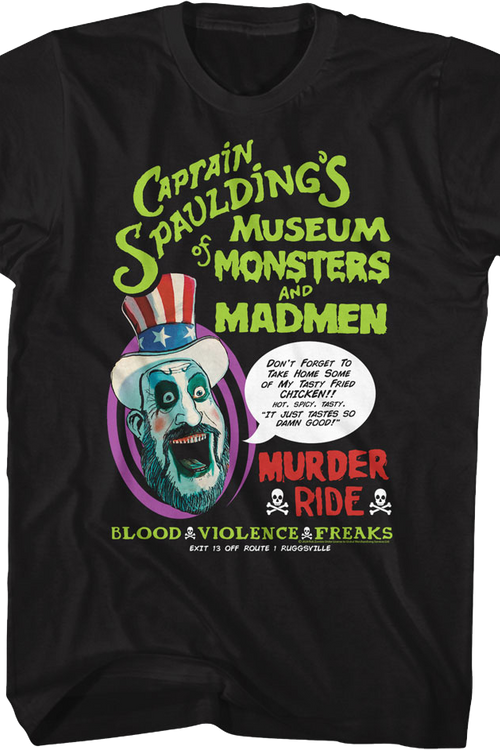 Captain Spaulding's Murder Ride House Of 1000 Corpses T-Shirtmain product image