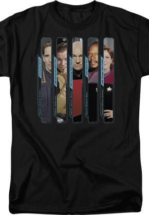 Classic Captains Star Trek T-Shirt