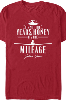 Cardinal It's Not The Years It's The Mileage Indiana Jones T-Shirt