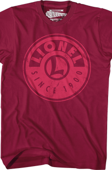 Cardinal Red Logo Lionel Trains T-Shirt