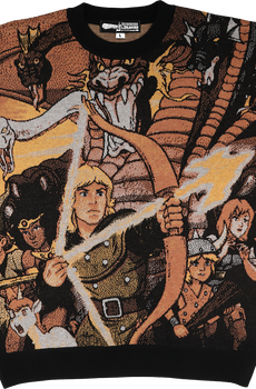 Cartoon Characters Dungeons & Dragons Knitted Sweater