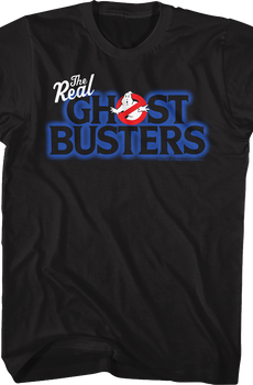 Cartoon Logo Real Ghostbusters T-Shirt