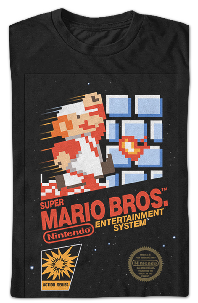 Cartridge Art Super Mario Brothers T-Shirt: Nintendo Shirts