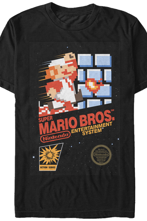 Cartridge Art Super Mario Brothers T-Shirtmain product image