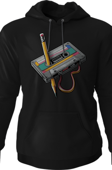 Cassette Tape Rewind Hoodie