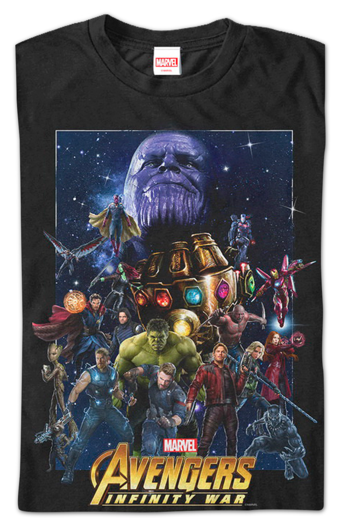 Avengers infinity war 2024 shirt