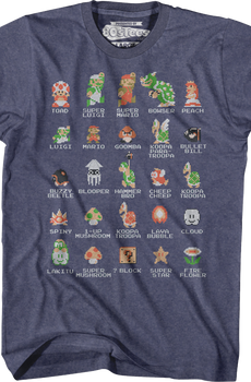 Cast of Super Mario Bros Shirt